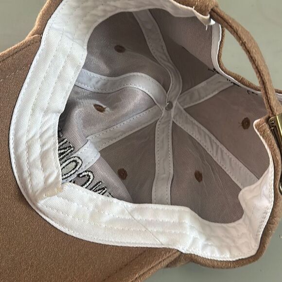 JUUN. J Rencontre Unisex Tan Wool‎ Blend Embroidered Classic Dad's Hat OSFA - Picture 7 of 7